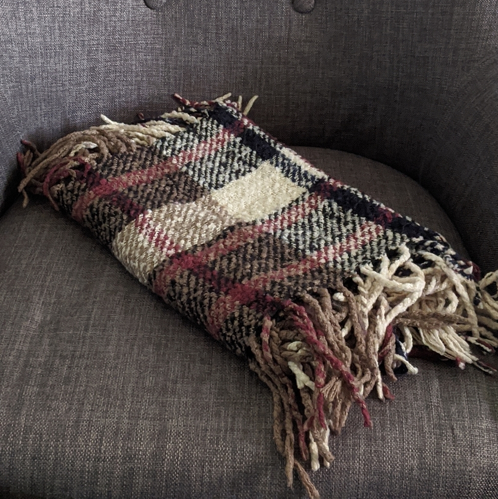 Plaid Infinity Scarf